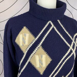 Preppy Vintage Cashmere, Intarsia by Pringle of Scotland Womens Sweater 38, M-L